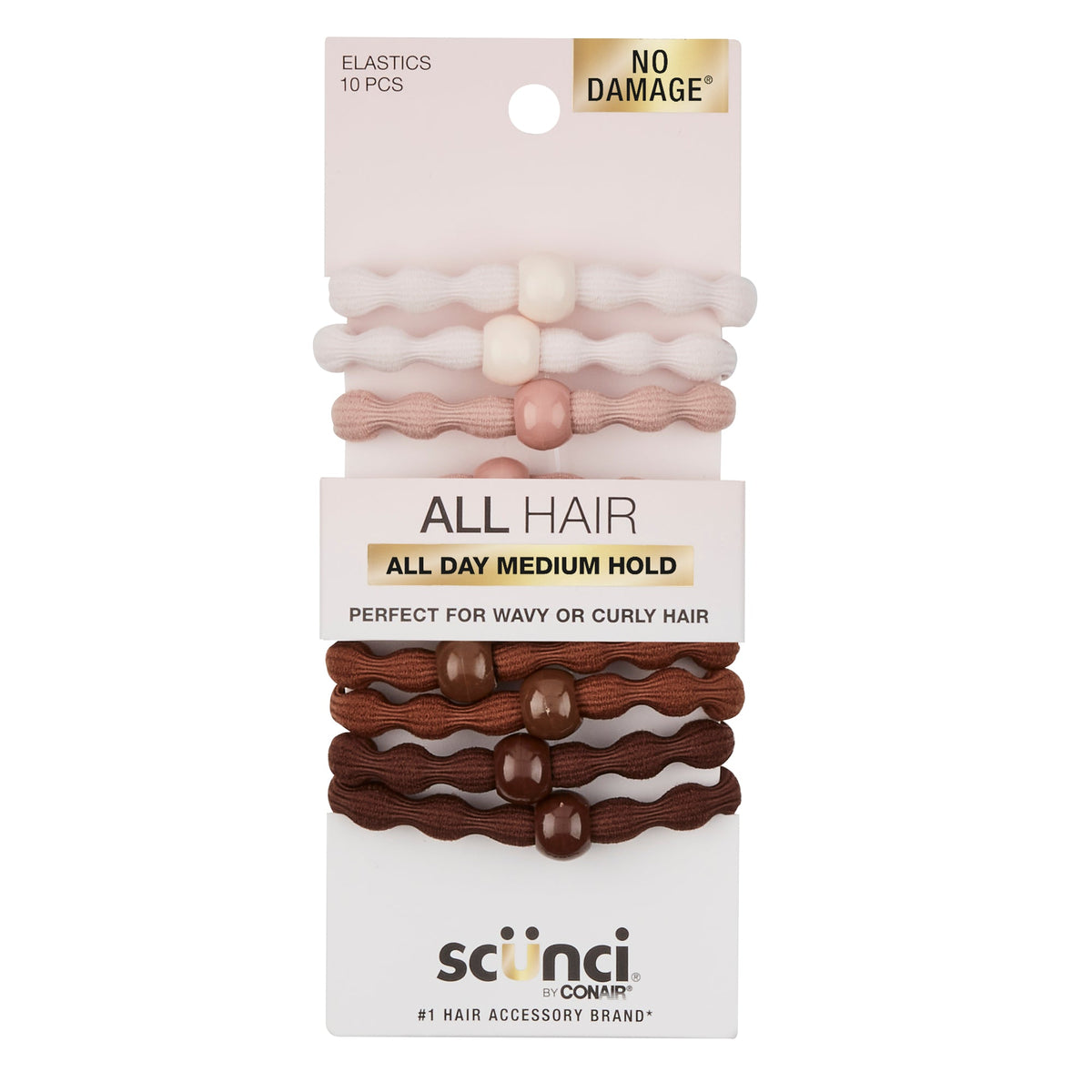 LIGAS ELASTICAS ALL DAY HOLD 10 PZAS - SCUNCI