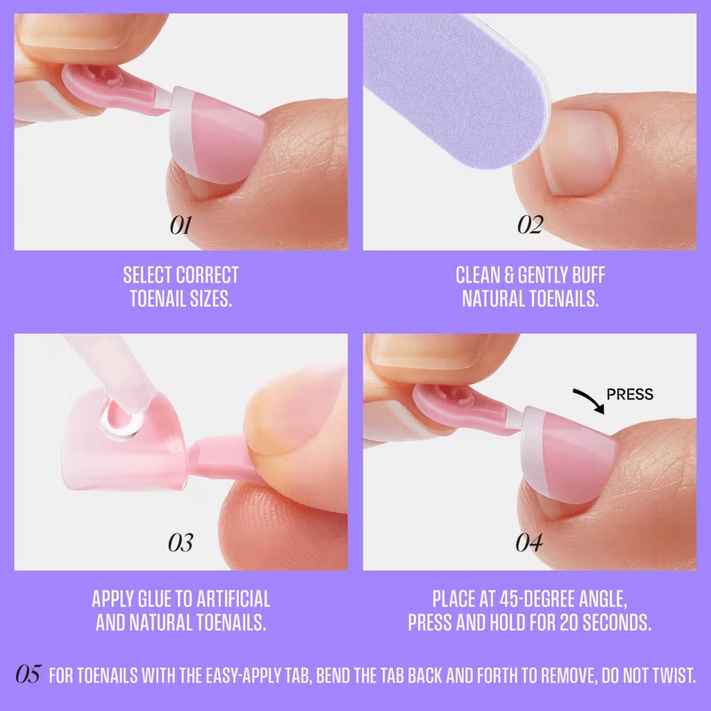 UÑAS PARA PIES CORE TOE-TALLY YOURS - OUTLET KISS