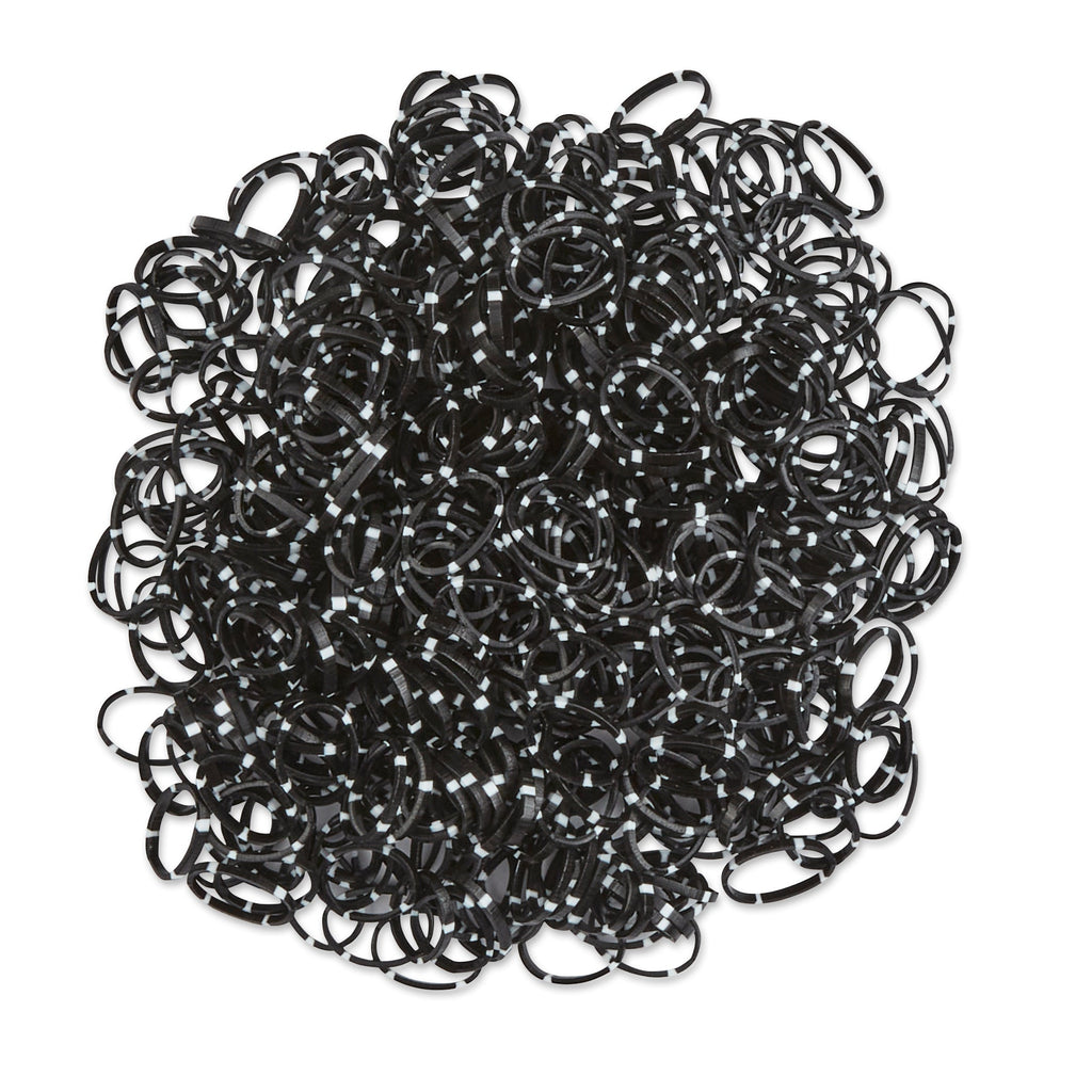 MINI LIGAS ELASTICAS NEGRAS 500 PZAS - SCUNCI