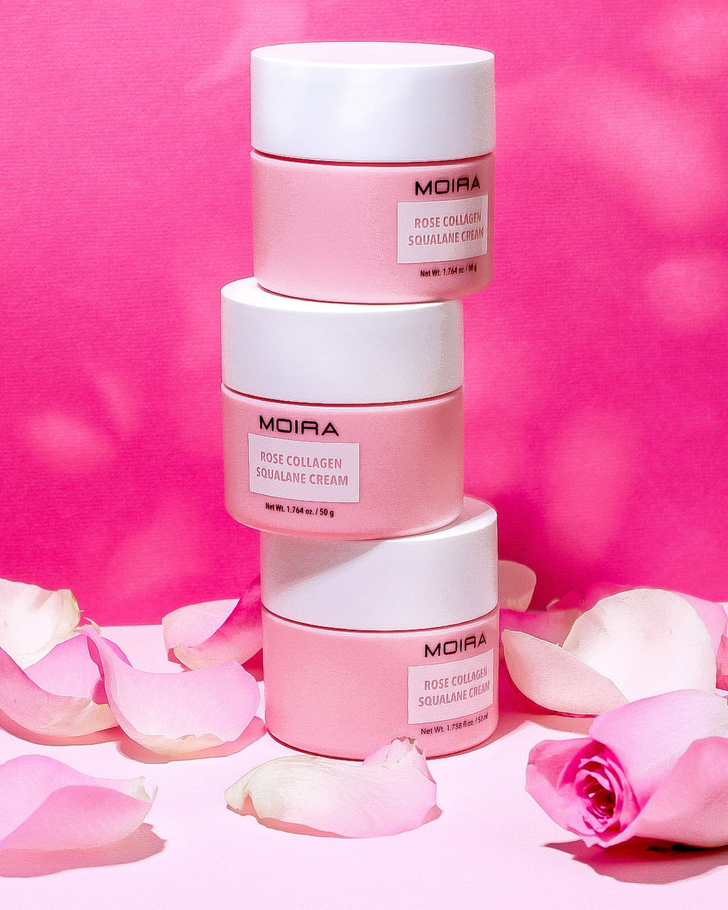 CREMA FACIAL HIDRATANTE COLÁGENO, ESCUALENO Y ROSA - OUTLET MOIRA