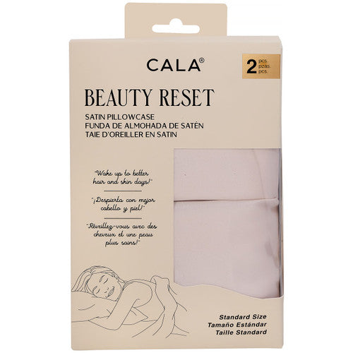 FUNDA DE SATIN PARA ALMOHADA ROSA - OUTLET CALA