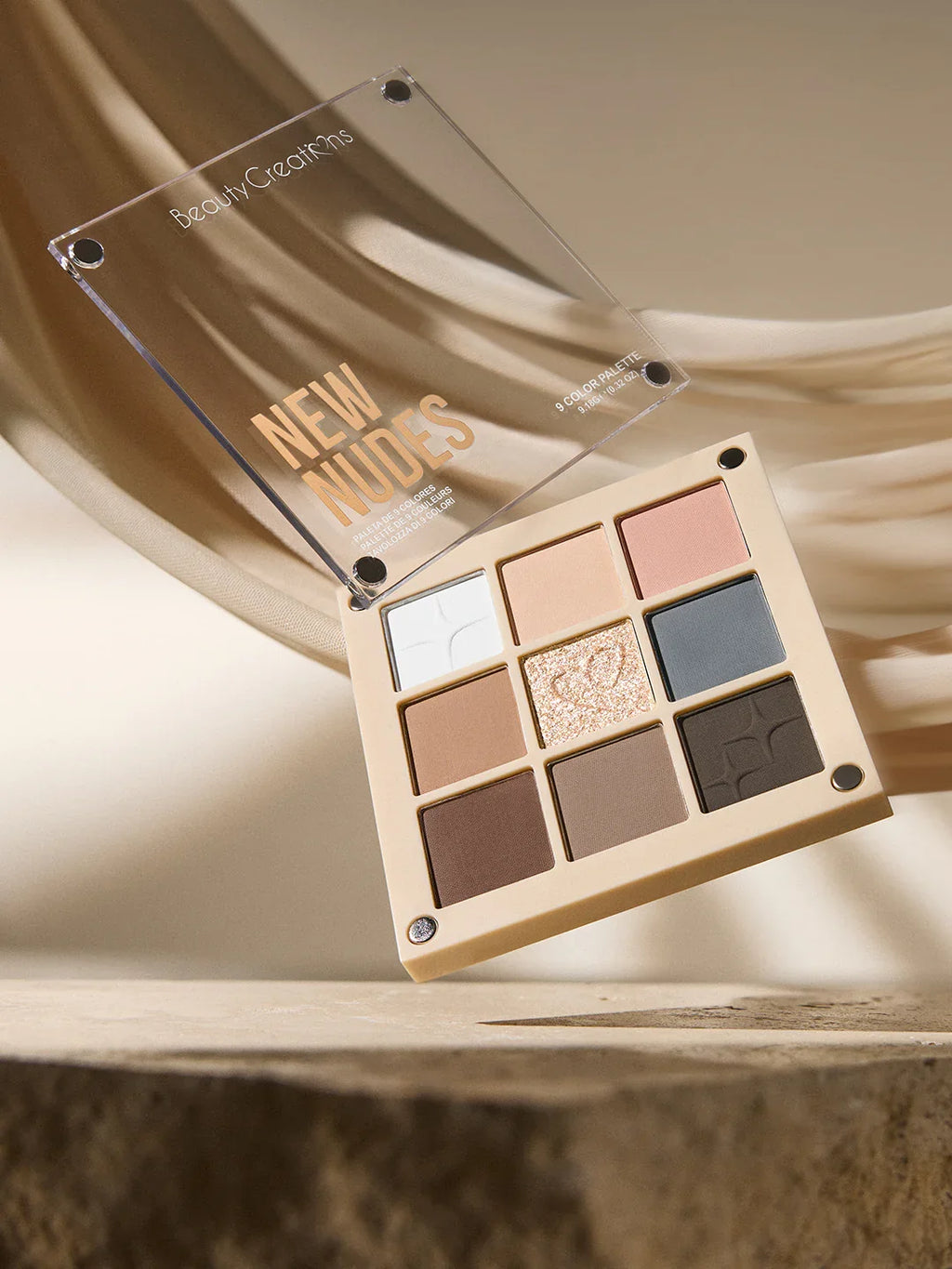 PALETA DE SOMBRAS MAGNETIC SHADOW PALETTE NEW NUDES - BEAUTY CREATIONS