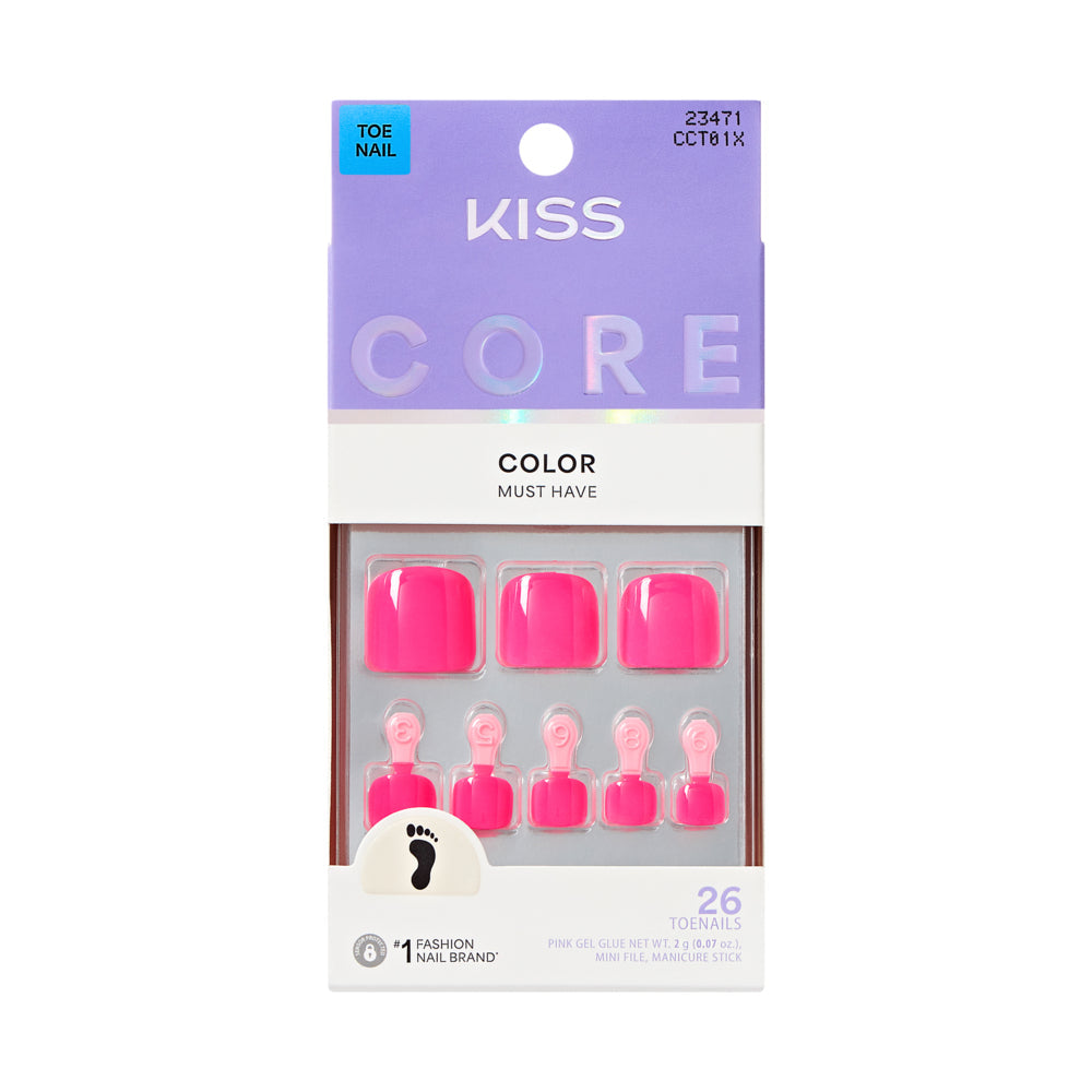 UÑAS POSTIZAS PARA PIES CORE STEP IT UP - OUTLET KISS