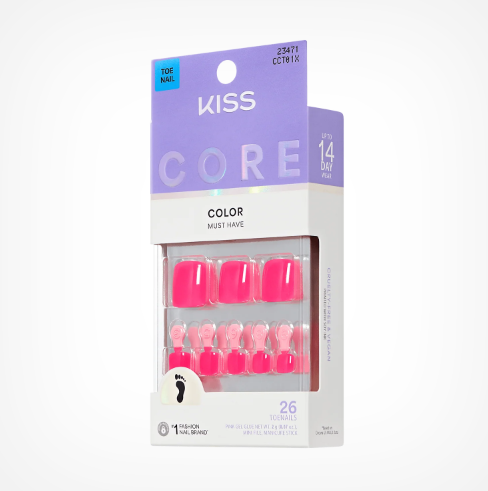 UÑAS POSTIZAS PARA PIES CORE STEP IT UP - OUTLET KISS