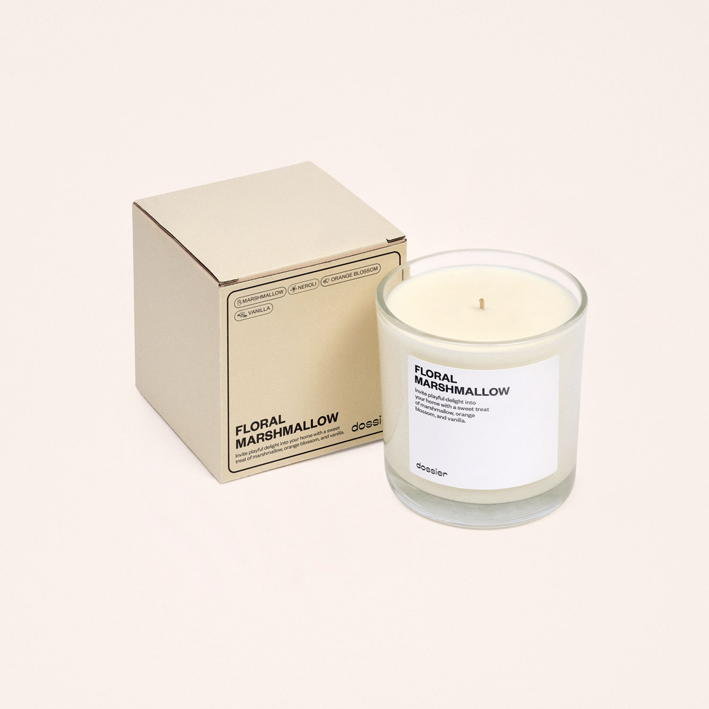 VELA FLORAL MARSHMALLOW 9 OZ - DOSSIER
