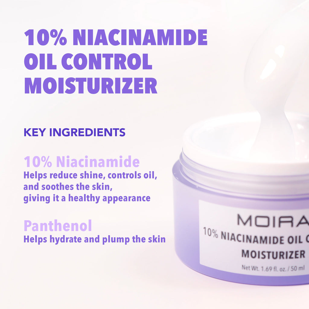 CREMA FACIAL HIDRATANTE OIL CONTROL 10% NIACINAMIDA - OUTLET MOIRA