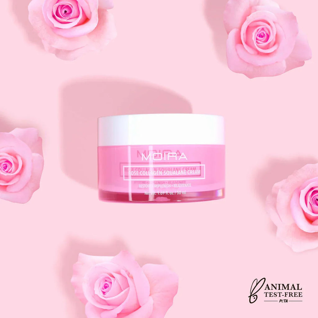 CREMA FACIAL HIDRATANTE COLÁGENO, ESCUALENO Y ROSA - OUTLET MOIRA