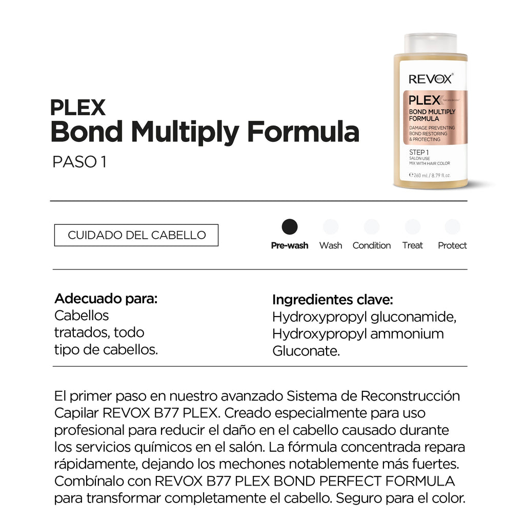 TRATAMIENTO PROTECTOR PROFESIONAL BOND MULTIPLY FORMULA PASO 1 PLEX - OUTLET REVOX B77