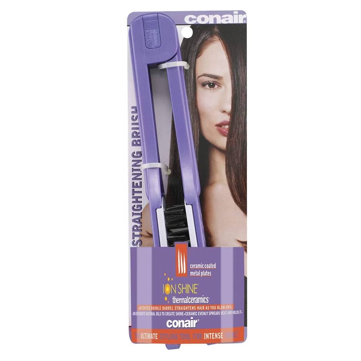 CEPILLO ALACIADOR GRUESO ION SHINE - CONAIR