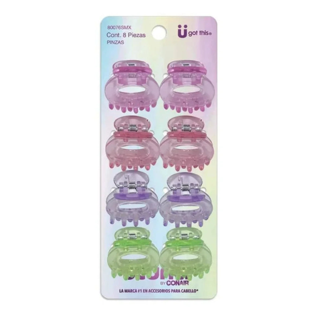 MINI PINZAS PARA CABELLO 8 PZAS – SCUNCI