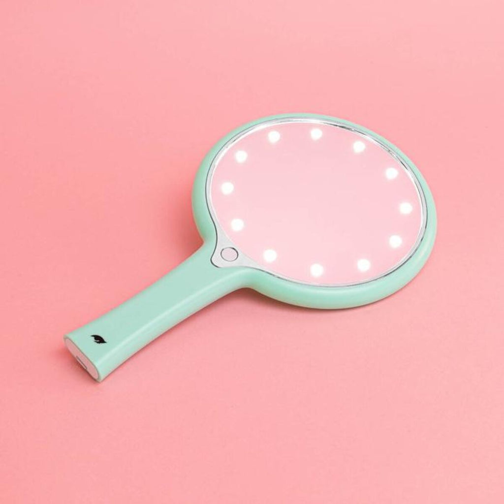 ESPEJO DE MANO CON LUCES LED "MENTA" - OUTLET KIMCHI CHIC