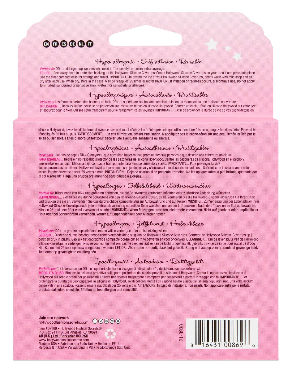 COPAS DE SILICÓN COVERUPS SIZE 2 - OUTLET HOLLYWOOD FASHION SECRETS